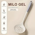 thumbnail image 1 of Wooden Handle Silicone Cooking Spoon Set, Heat Resistant up to 482°F, Non-Scratch Kitchen Utensils, Soup Spoon & Colander for Nonstick Pots, Easy Clean, Food Grade Kitchenware, 2-Piece Set, 1 of 3