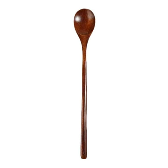 Wooden Handle Spoon 33 27.5 28 Cm Round Mouthed Wooden Spoon λ; Tableware Y2D0