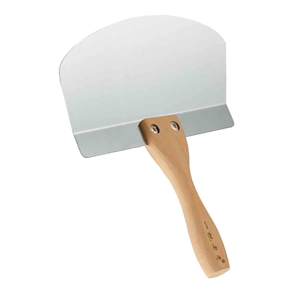 Wooden Handle Stainless Steel Curved Blade, Bricklayer Plastering Tool Knife