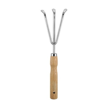 Wooden Handle Stainless Steel Garden Planting Tools For Growing Vegetables Growing Flowers And Pulling Weeds Household Shovel Rake Christmas Decorations for Home On 2024