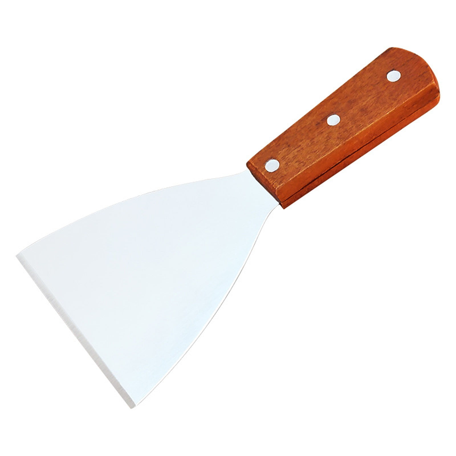 Wooden Handle Stainless Steel Shovel Pizza Spatula Steak Cooking Frying