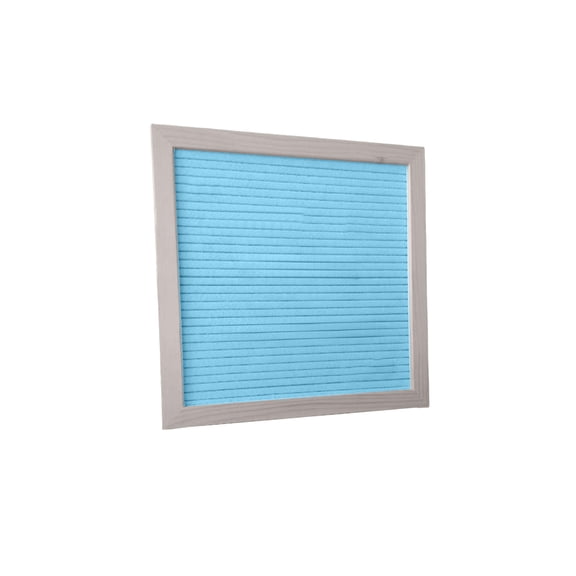 Wooden Handmade Felt Message Board With Letter Set 10x10 Inch Sky Blue Frame For Home Classroom Office