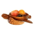 thumbnail image 1 of Wooden Handmade Turtle Serving Fruit Decorative Bowl Centerpiece Hand Carved Art Home Decor Decoration Artwork Handcrafted Gift Storage Accent Wood, 1 of 6