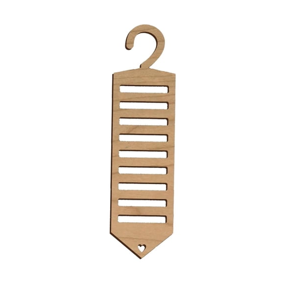 Wooden Handprint Father's Day Wooden Crafts Tie Rack Creative Pendant Souvenirs Father's Day Wooden Pendant Decorations