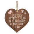 thumbnail image 1 of Wooden Hanging Heart Plaque,Friendship Plaques Crafts, Friends That are Family Sign Plaques, Wooden Hanging Sign with Sayings for Home Wall Door Decor, 1 of 9