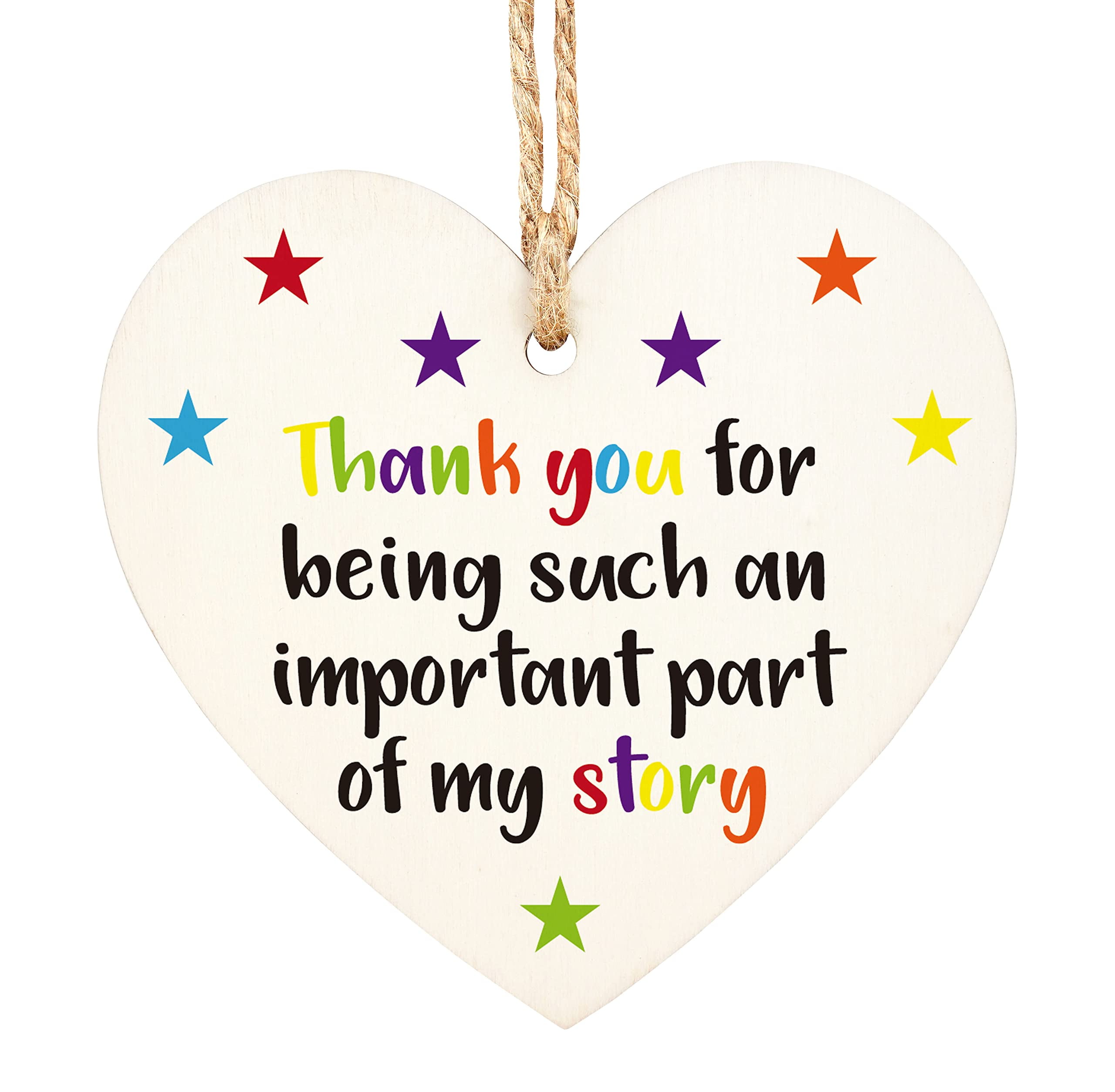 Wooden Hanging Heart Plaque, YPF5 Friendship/Teacher Appreciation Gift ...