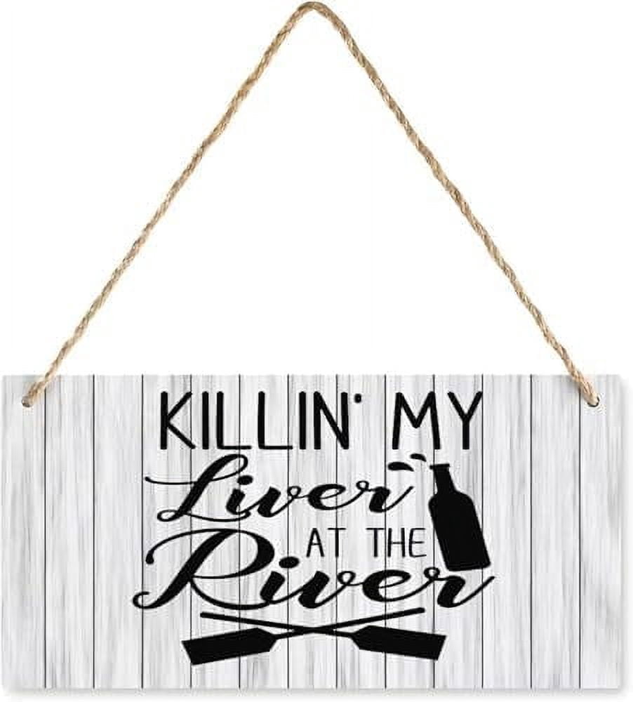 Wooden Hanging Sign 'Your Killin Me Smalls' - Sandlot Baseball Wall Decor, Rustic Farmhouse Bedroom Art (12x8 Inches)