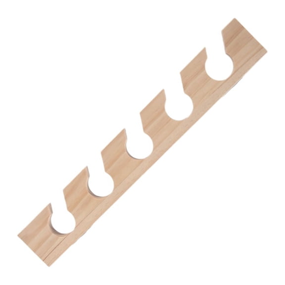 Wooden Hat Hanger for Baseball Cap Home -Saving Wooden Organizer with Display Shelf Wood Color
