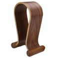 thumbnail image 1 of Wooden Headset U shape Rack Headphone Display Stand Earphone Hanger Holder Rack, 1 of 11