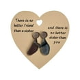 thumbnail image 1 of Wooden Heart Pendant, Friendship Hanging Sign, Rustic Love Heart Plaque, Best Friend Gift Plaque, Hanging Love Sign with Saying, Friendship Keepsake Ornament, Wooden Heart Wall Decor, 1 of 5