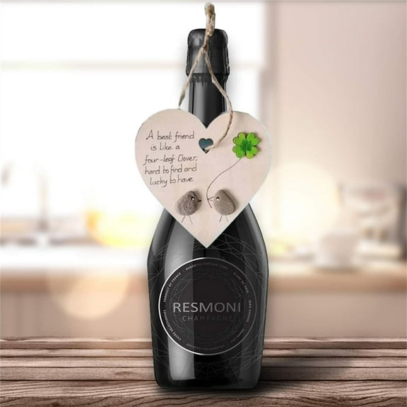 Wooden Heart Thank You Gift Ornament - Christmas Tree Decor, Car Rearview Mirror Hanging, Home Party Decoration, Graduation Wedding Gift for Friend Mom, Engraved Appreciation Keepsake