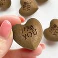 thumbnail image 1 of Wooden Heart Tokens Little Pocket Hugss Miss You Note Isolation Gift For Someone You Love, Pocket-Sized Wooden Heart Decoration With 'I Miss You' Carving As Sentimental Keepsake, 1 of 4