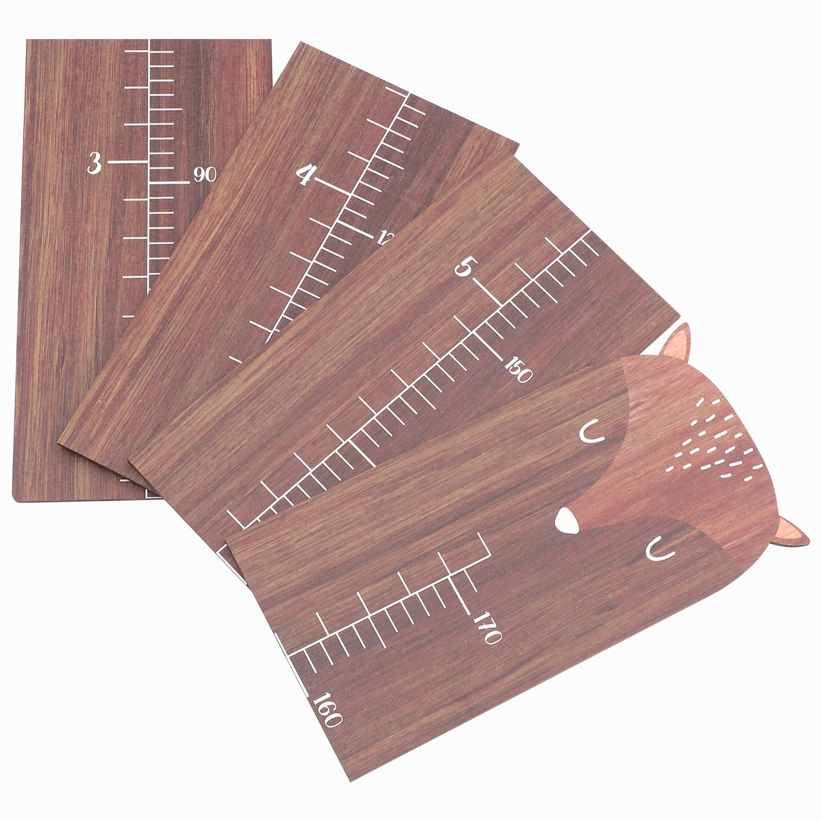 Wooden Height Stickers Decor Wall Ruler for Kids Height Kids' Room