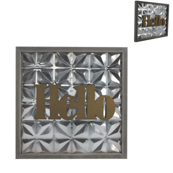 Wooden Hello Decorative Wall Art