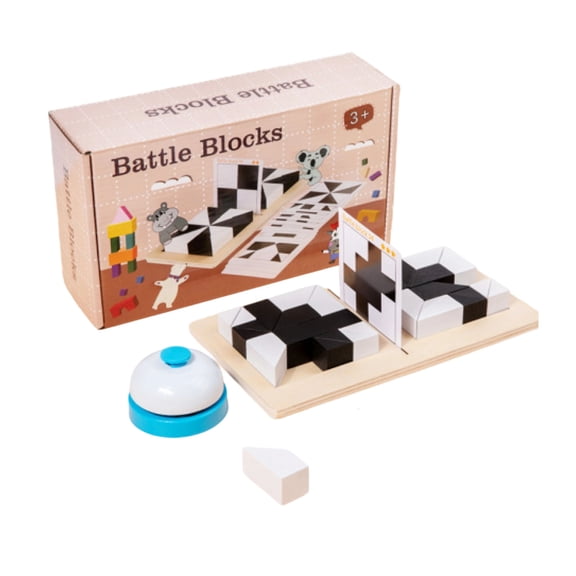 Wooden Hidden Block Puzzle 3D Brain Teaser Game, Interactive Desktop Challenge for Family Gathering, Portable Educational Logic Thinking Board Game Gift for All Ages