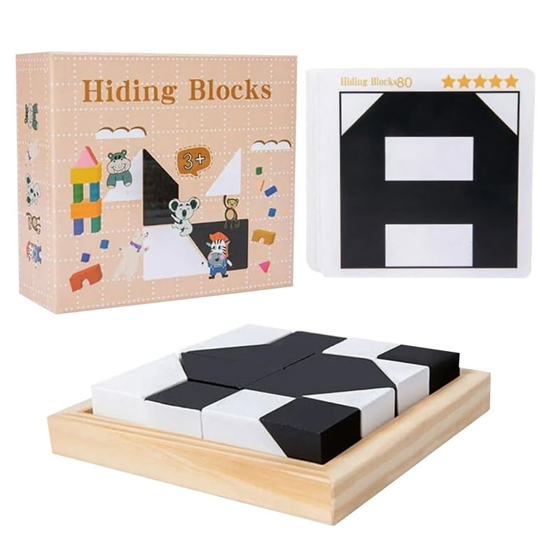 Wooden Hidden Block Puzzle Brain Teaser Puzzle 3D Wooden Puzzle Hidden Building Block 3D Puzzle Block Puzzles Block Puzzles Are Puzzle Toys For Kids