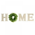 thumbnail image 1 of Wooden Home Sign, Wall Letters with Wreath Artificial Eucalyptus for O, Rustic Hanging Home Letters Farmhouse Wall Art Decor for Living Room, Dining Room, Kitchen, Entryway, Housewarming, 1 of 10