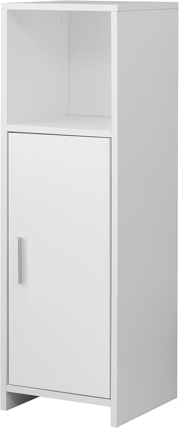 Wooden Home Tall Freestanding Bathroom Vanity Linen Tower Organizer Cabinet, White - Walmart.com