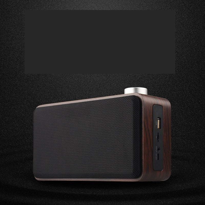 Wooden Home Wireless Mobile Phone Bluetooth Speaker Metal Knob Touch Cloth Computer Card Au-dio Portable ,Clear Distortion-Free