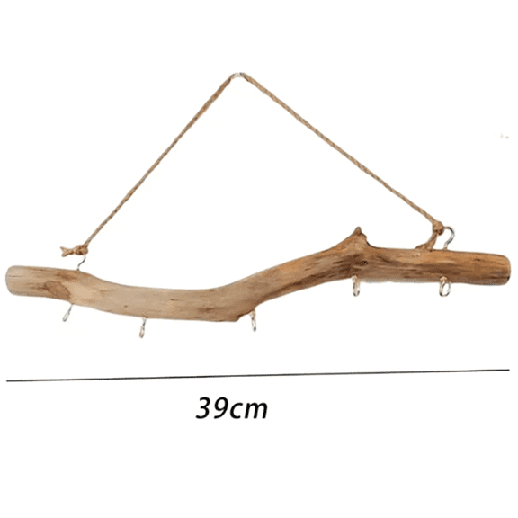 Wooden Hook Wall Mounted Driftwood Hook Vintage Ornament for Small Item Hat Retro Driftwood Branch Hook Storage Key Holder