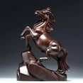 thumbnail image 1 of Wooden Horse Figurine, Horse Statue Feng Shui Decor,2026 Chinese New Year Zodiac Animal Sculpture Desk Ornament,2026 Year of The Horse Statue,Wooden Horses Sculpture with Wealth-Attracting Talisman, 1 of 9