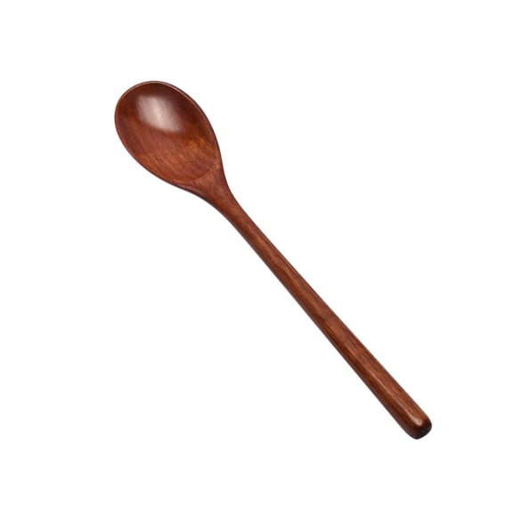 Wooden Household Spoon Creative Natural Wood Tableware Eating Spoon Kitchen Cooking Utensil Eco-Friendly Wooden Soup Spoon for Home Dining Camping Gift