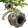 thumbnail image 1 of Wooden Hummingbird House, Outdoor Hanging Bird Nest for Garden, Natural Wood Bird Cage Decor for Hummingbirds, 1 of 6
