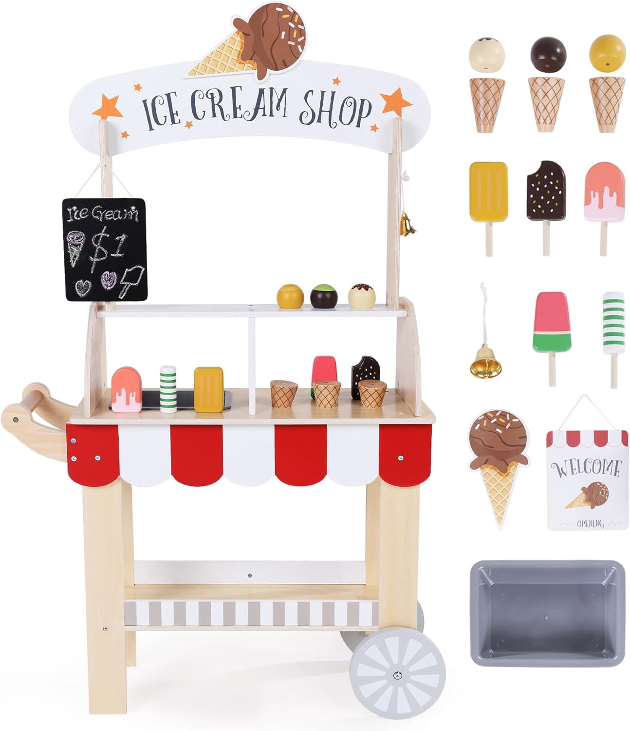 Ice Cream Take-Along Pull Toy main image 0