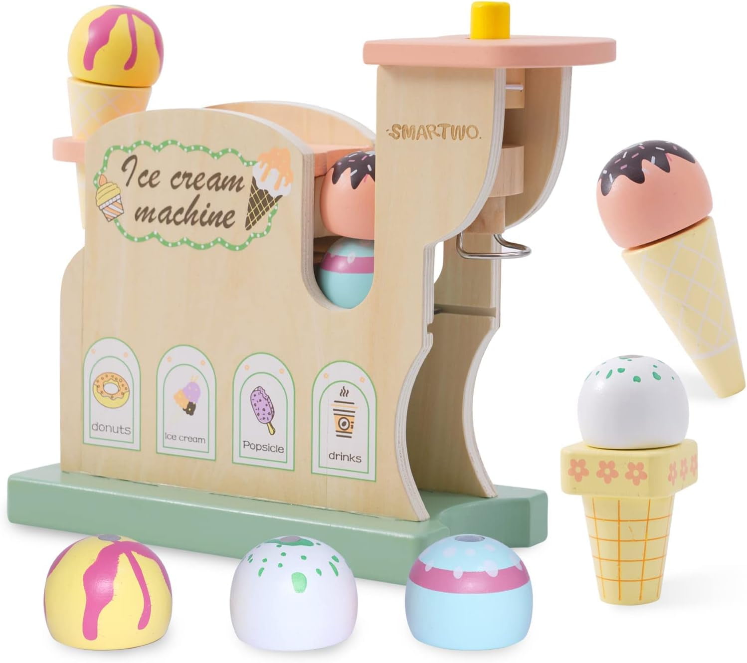 Wooden Ice Cream Shop Toy Pretend Play Set Ice Cream Maker For Kids - Buy  Ice Cream Maker For Kids,Ice Cream Maker Toy,Mini Ice Cream Maker Product  on