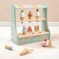 thumbnail image 1 of Wooden Ice Cream Playset for Kids, Baby Education Toys for 1-3 Years Old, Toddler Toys Pretend Play Set with Display Shelf – Colorful Kids Play Food for Early Learning, 1 of 7