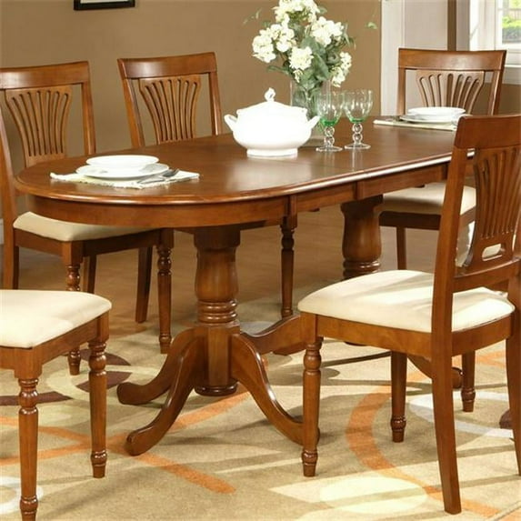 Wooden Imports PLV09-T-SABR Parfait Square Table with 18 in. Butterfly Leaf - Saddle Brown