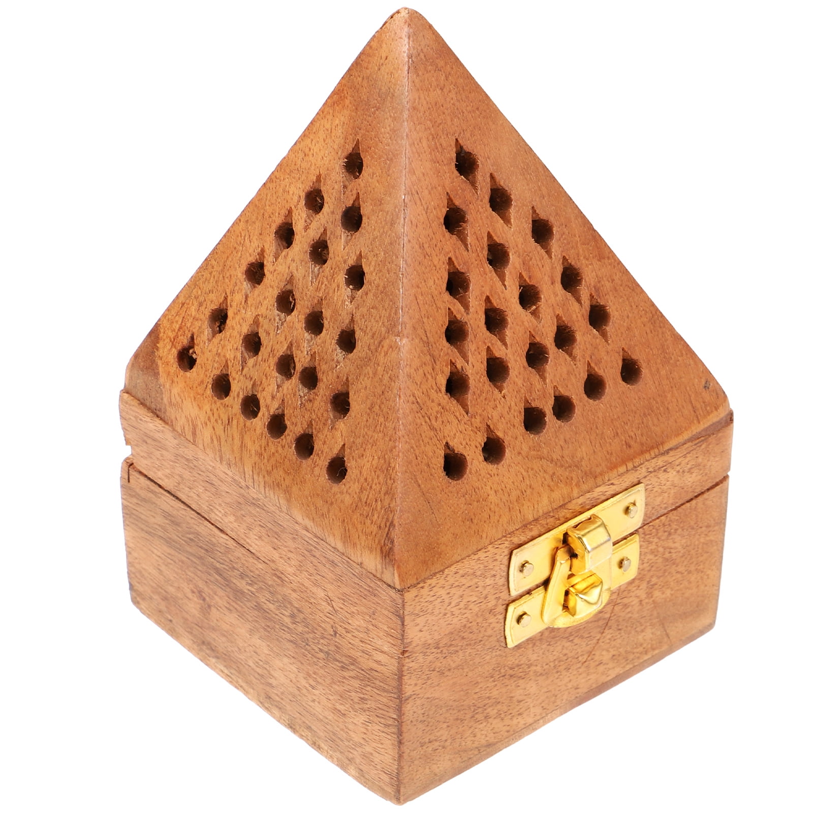 Block Carved Incense Burner | Wood Block Carved Incense Burner | Wood
