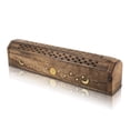 thumbnail image 1 of Wooden Incense Stick & Cone Burner Holder Coffin With Storage Compartment Organic Eco Friendly Ash Catcher Agarbatti Holder Rustic Style For Meditation Yoga Aromatherapy Home Fragrance Products, 1 of 1