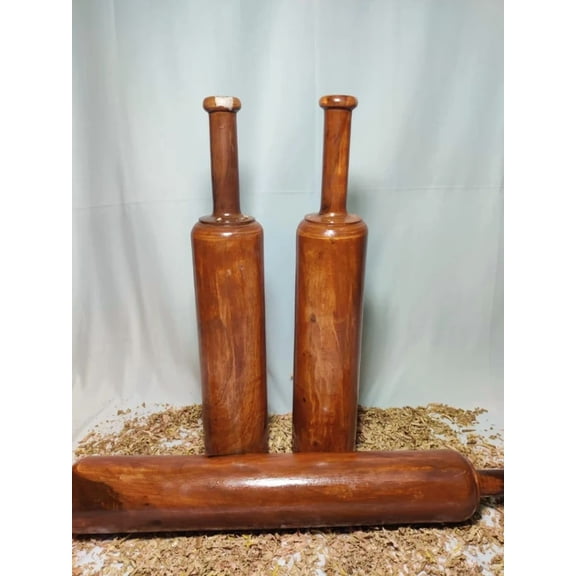 Wooden Indian Clubs, Mugdar Exercise Tool