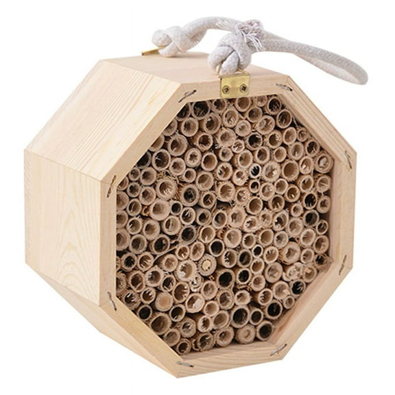 Wooden Insect Bee Bug House Natural Eco-Friendly Wood Hotel Garden Nest Easy Installation Beautiful Care
