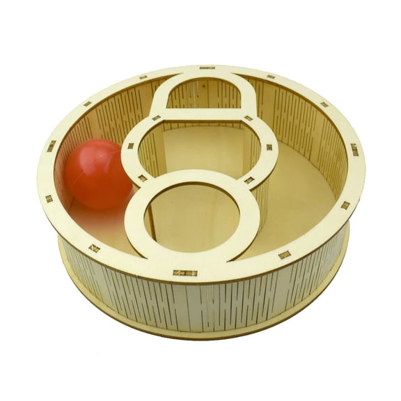 Wooden Interactive Playpen with Exercise Tracks for Hamsters Gerbils & Mice Modular Tunnel System Encourages Exploration & Physical Activity