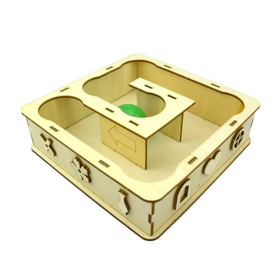 Wooden Interactive Playpen with Exercise Tracks for Hamsters Gerbils & Mice Modular Tunnel System Encourages Exploration & Physical Activity