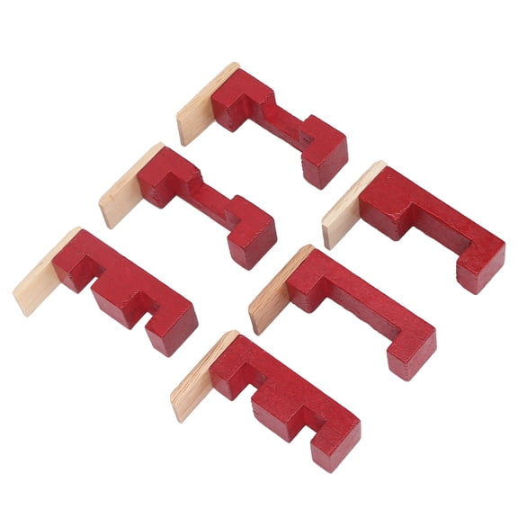 Wooden Interlocking Brain Teaser Toy 3D Assembly Block Puzzle Lock for Adults and Seniors 2.75 Inches / 7.0 cm