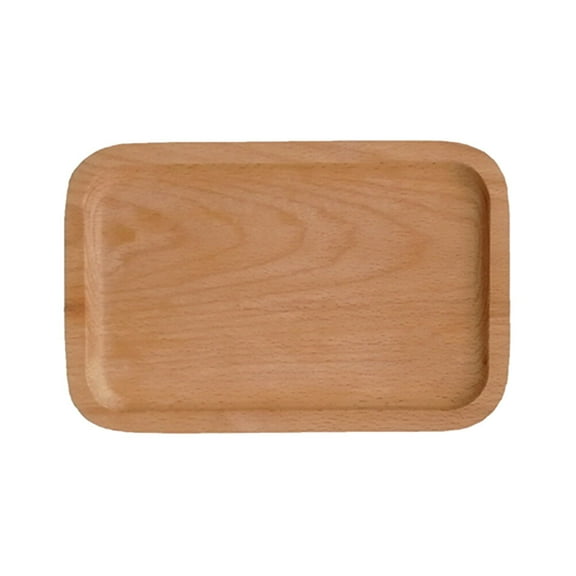 Wooden Japanese Style Dessert Breakfast Serving Tray Plate for Home Restaurant