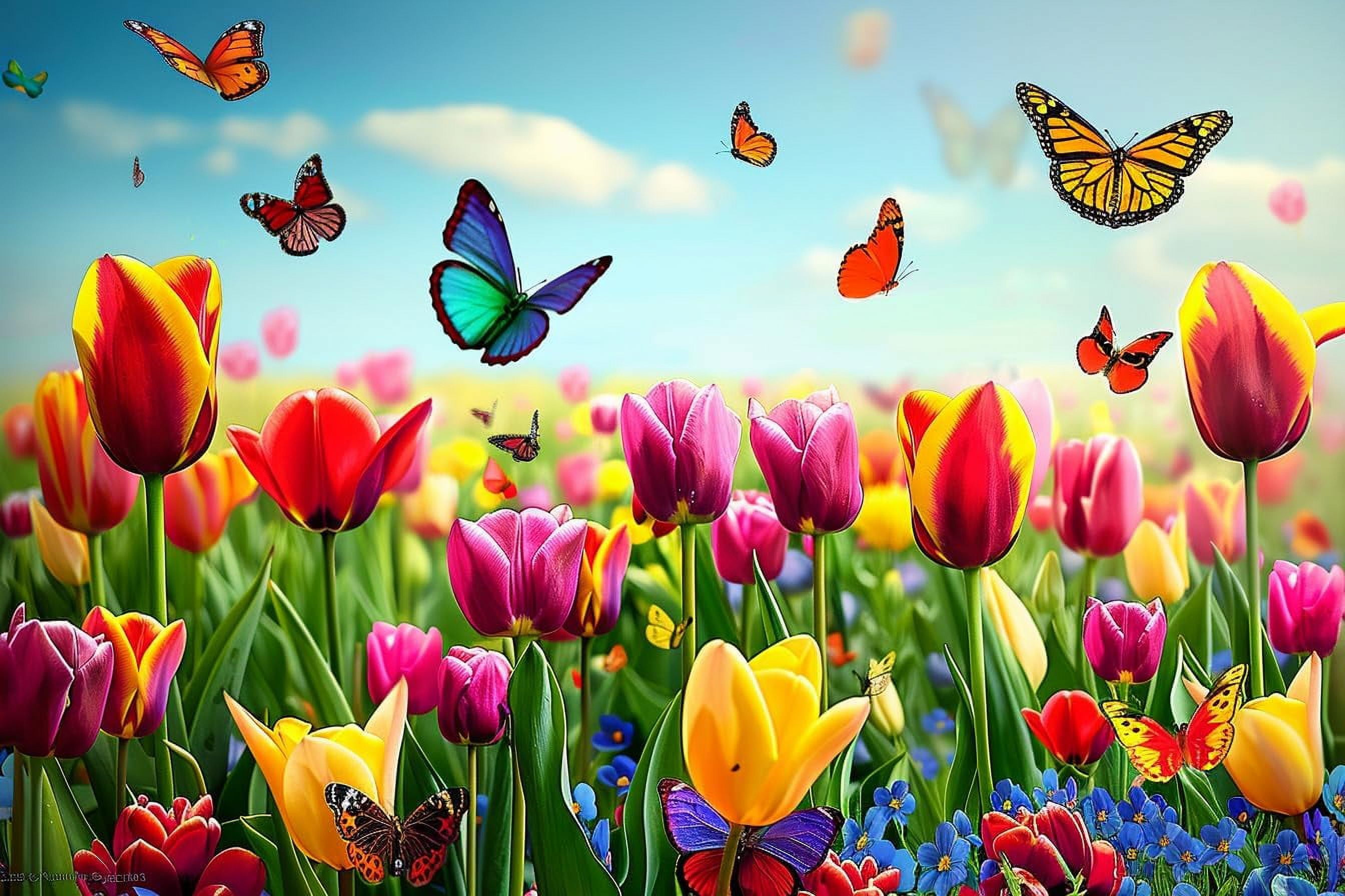 Wooden Jigsaw Puzzle for Adults 300 Pcs Tulip Nature Garden, Fun ...