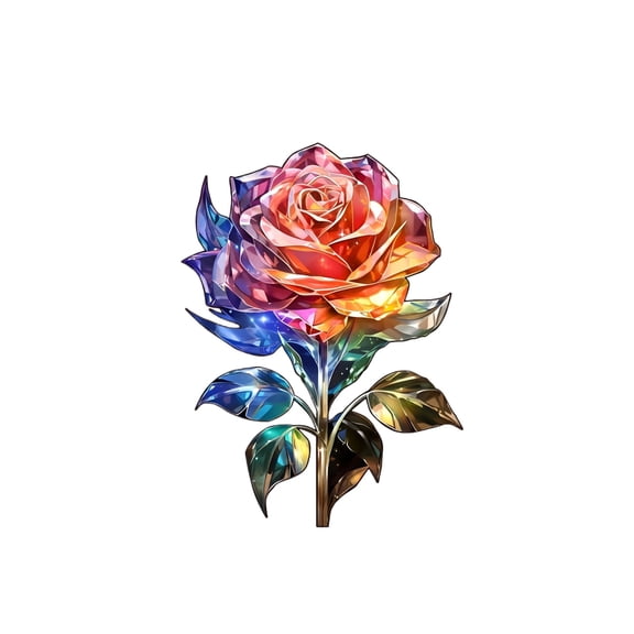 Wooden Jigsaw Puzzle, Iridescent Rose Pattern 0.1 Inch Thickness, 1 Pack Adult Relaxing Activity Decor Puzzle