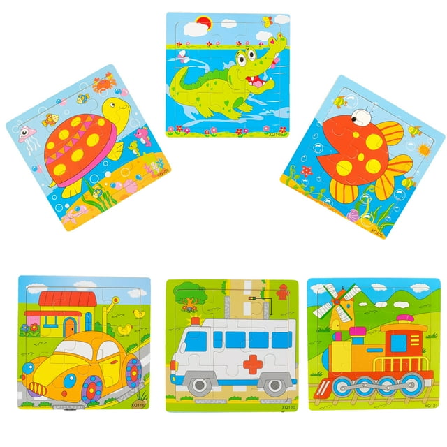 Wooden Jigsaw Puzzles for Kids Ages 25 Toddler Puzzles 9 Pieces