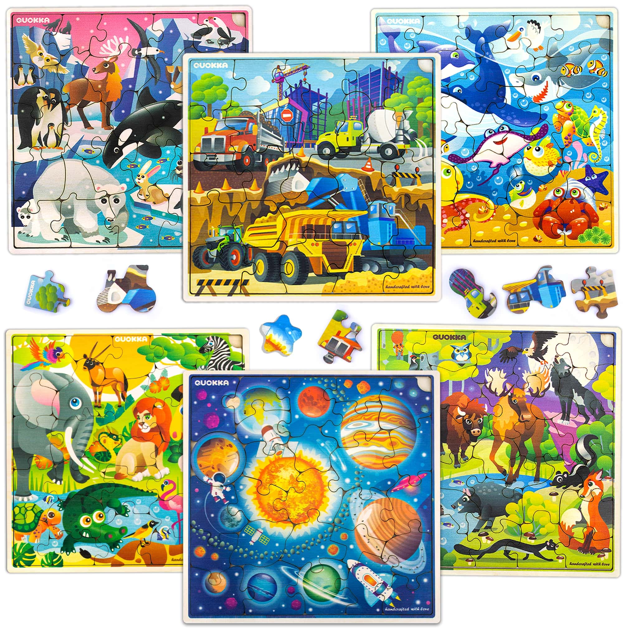 Puzzles for Kids Ages 25 9 Piece Wooden Jigsaw Puzzle for Kids