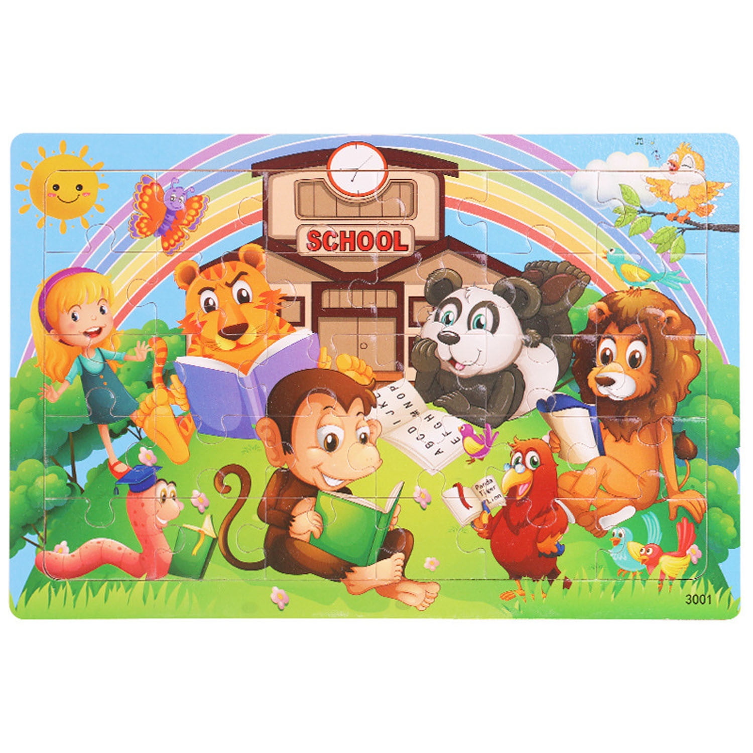 Wooden Jigsaws Puzzles for Kids Ages 35 Year Old 30 Piece Colorful