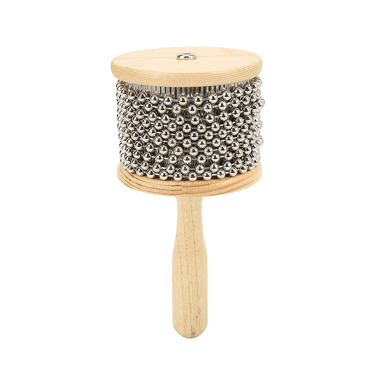 Wooden Kabasa, Steel Ball Hand Crank Toy, Portable Children's Teaching