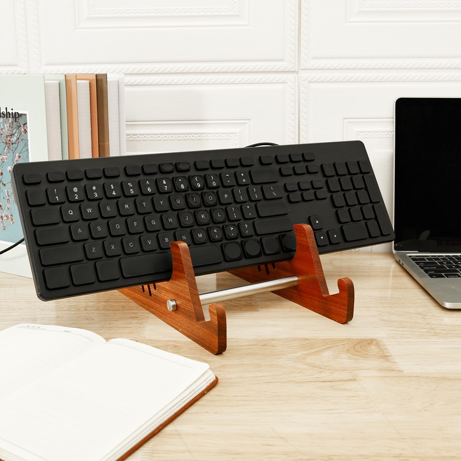 Wooden Keyboard Display Stand 3 Tier Desktop Mechanical Keyboard ...