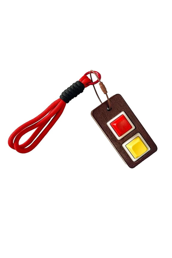 Wooden Keyboard Fidget Toys for Stress Relief Mechanical Keycaps Keychain Suitable for Kids and Adults as Toys Gifts