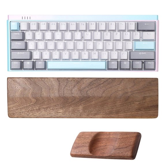 Wooden Keyboard Wrist Rest for Gaming Mechanical Keyboard Wrist Rest Hand Palms Pad for Office Computer Laptop