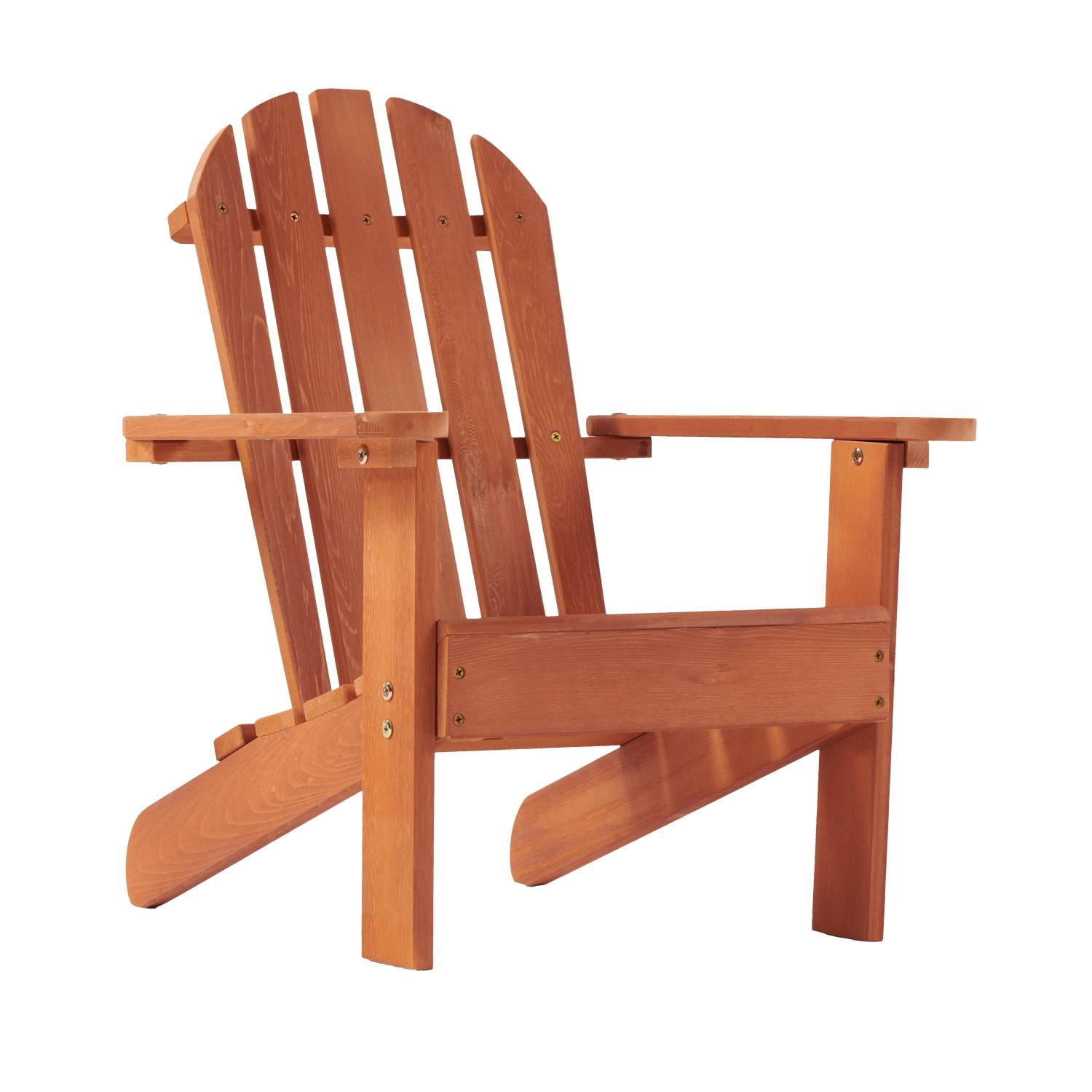 Wooden Kid‘s Adirondack Chair for Indoor and Outdoor  Natural Cedar Patio Lounge Chiar for Kids
