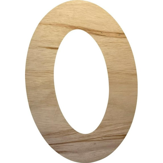 Wooden Kids Craft Letter, Unfinished 10'' Alphabet Letter O, Paintable DIY
